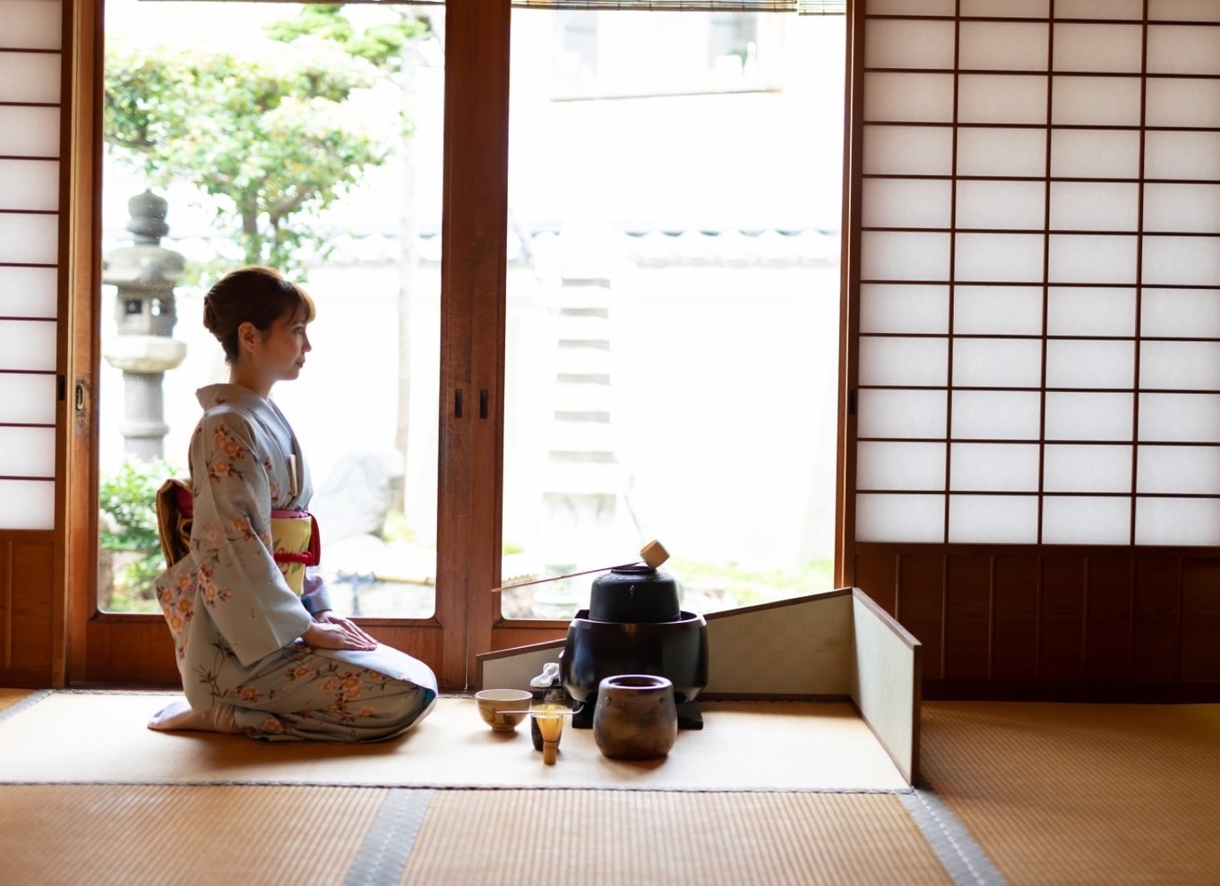 Kyoto: Te-ceremoni Ju-An ved Jotokuji-templet