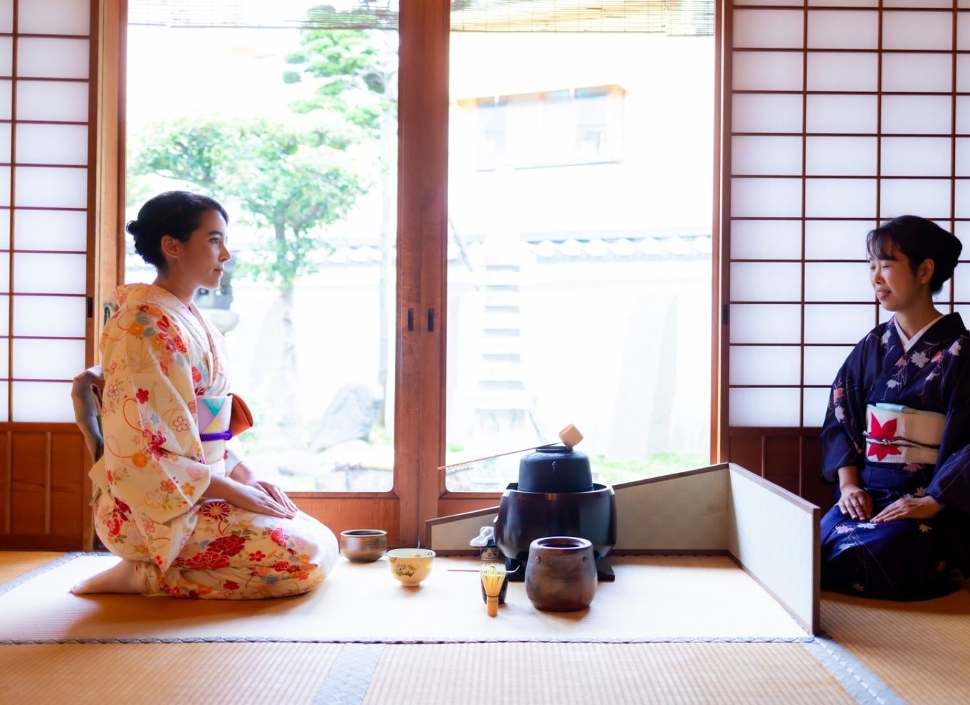 Kyoto: Te-ceremoni Ju-An ved Jotokuji-templet