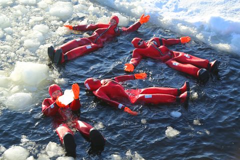 Tromsø: Ice Floating in Survival Suit