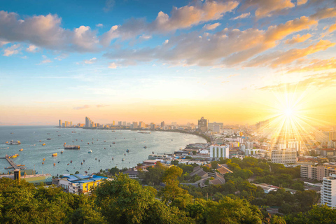 Depuis Bangkok : Location de voiture privée à Pattaya pendant 10 heuresVéhicule standard