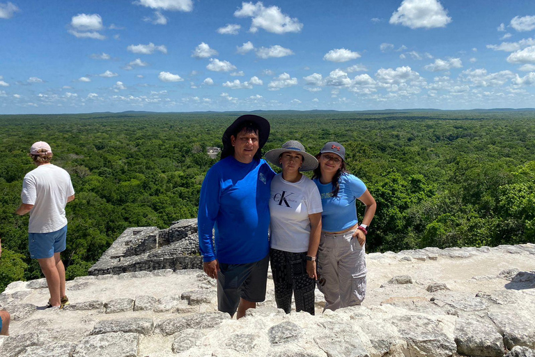Bacalar: Calakmul ruins, jungle path & stop at the bat cave. Bacalar: Calakmul ruins tour jungle and the bat volcano..