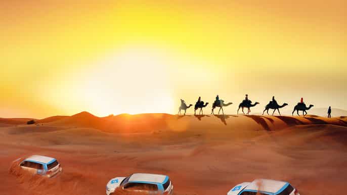 premium red dunes camel safari with bbq at al khayma camp