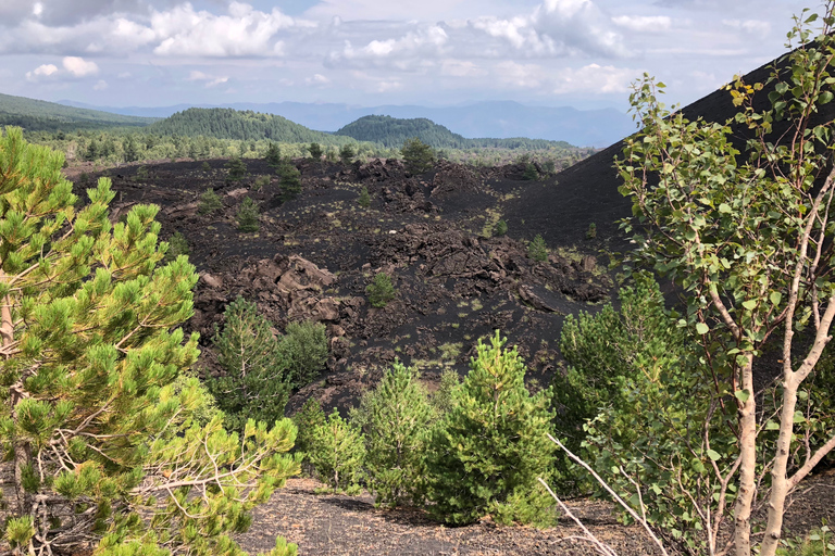 From Taormina: Full-Day Etna, Wine &amp; Alcantara Canyons Tour