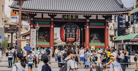 Tokyo : Asakusa à pied et visite du temple Sensō-ji