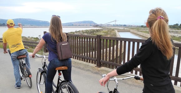 Cagliari: Fahrradtour in der Flamingo-Oase