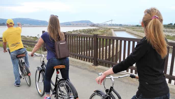 cagliari tour di 2 ore in bici nelloasi dei fenicotteri