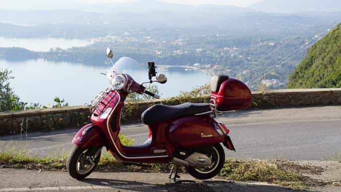 corfù al di là di palaiokastritsa tour scooter di 6 ore