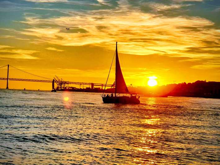 sunset boat trip in lisbon