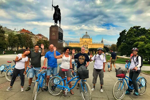 Zagreb: 2,5-timers cykeltur med højdepunkter