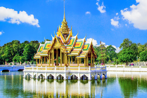 De Bangkok: excursion d'une journée en petit groupe au parc historique d'AyutthayaVisite privée en espagnol avec prise en charge à l'hôtel