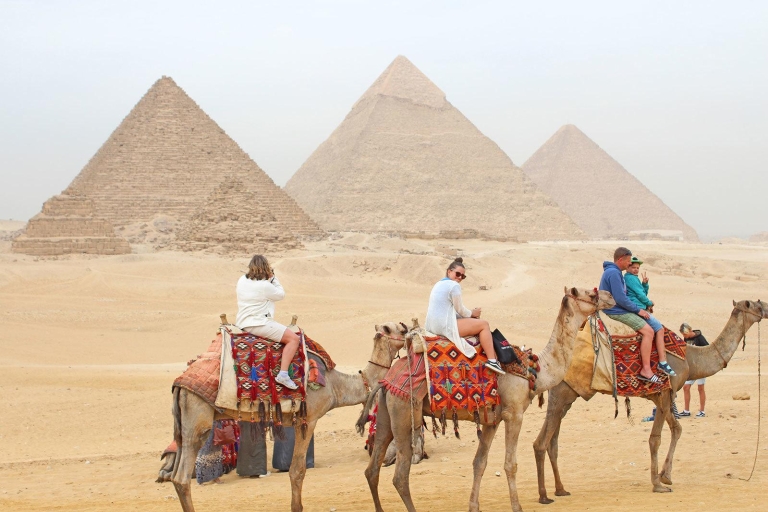 Marsa Alam: Ancient Cairo & Giza Pyramids Day Trip by Plane Shared Tour with Lunch - Entrance Fees not Included