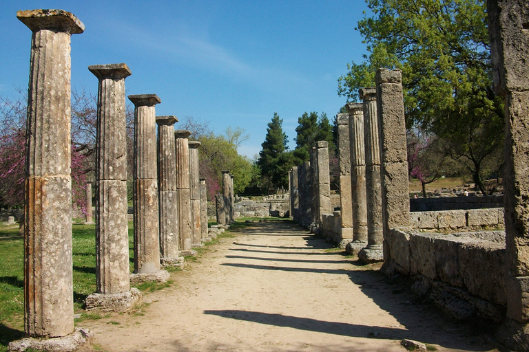 From Kyllini: Day Trip to Ancient Olympia & a Greek Farm From Kyllini: Day Tour by Taxi