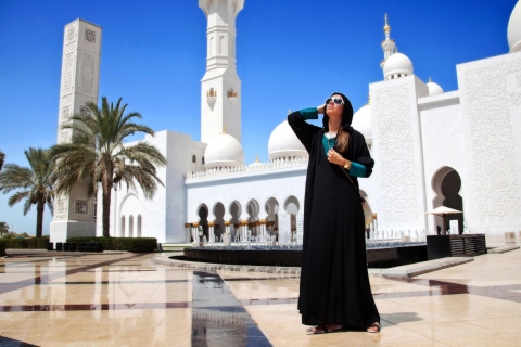 Dubai: rondleiding Grote moskee Sheikh Zayed met fotograafGedeelde rondleiding met fotosessie en ophaalservice hotel
