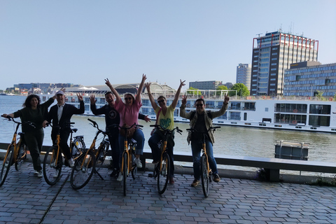 Geführter Amsterdam-Besuch mit dem Fahrrad in französischer Sprache