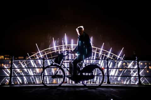 Amsterdam: Light Festival Bike Tour