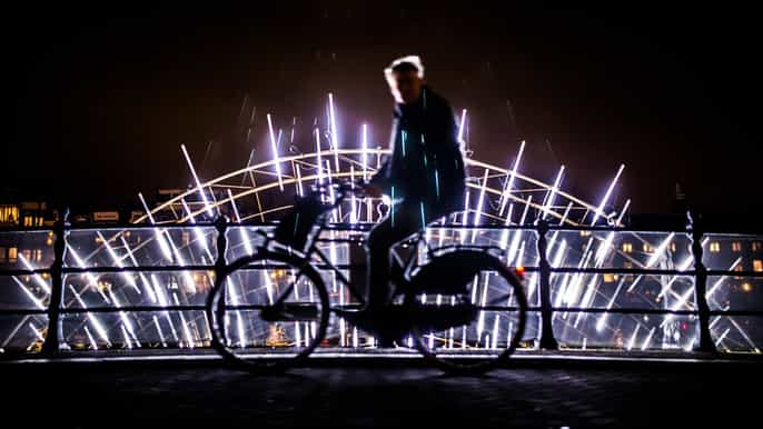 amsterdam light festival bike tour