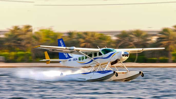 20minute seaplane flight of palm jumeirah and burj khalifa