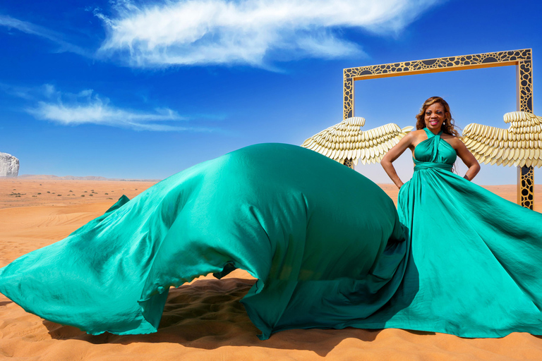 Dubai: Sessão de fotos com vestido voador no deserto