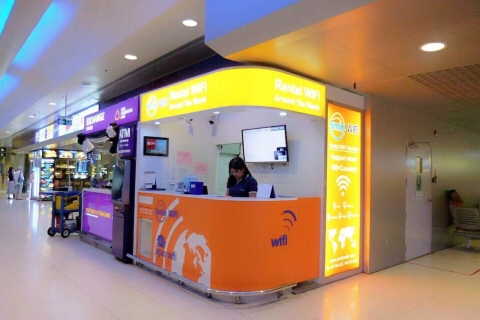 Bangkok: Kieszonkowy router WiFi 4G bez ograniczeńLotnisko Suvarnabhumi: router 4G WiFi i ubezpieczenie