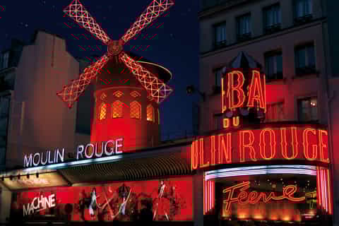 Paris: Moulin Rouge-show med champagne