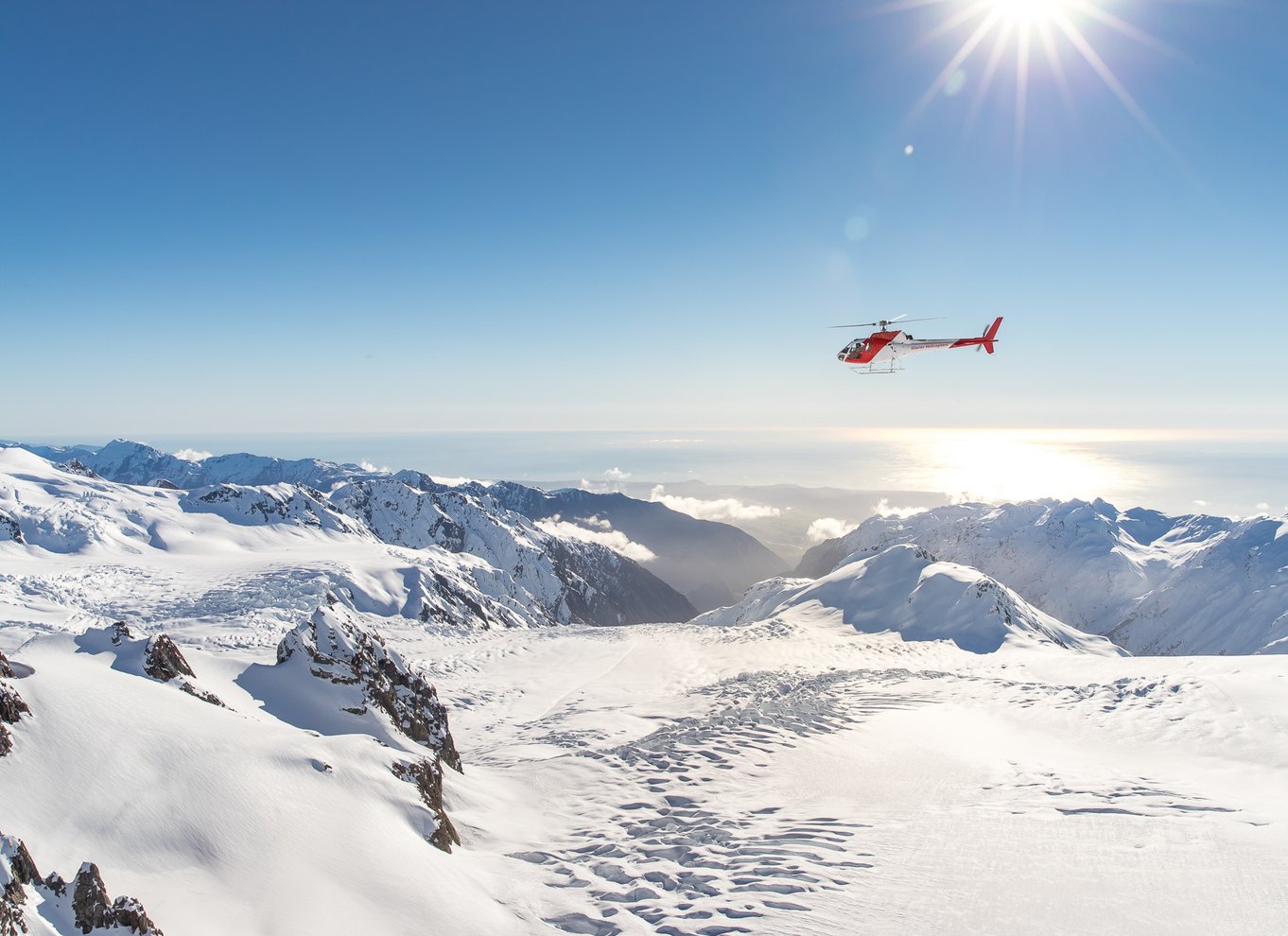 Franz Josef & Fox-gletsjere Helikopterflyvning og snelanding