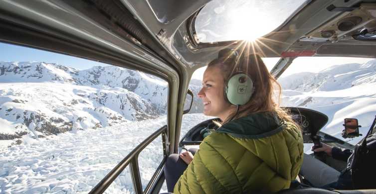 Franz Josef & Fox Glaciers Volo in elicottero e atterraggio sulla neve