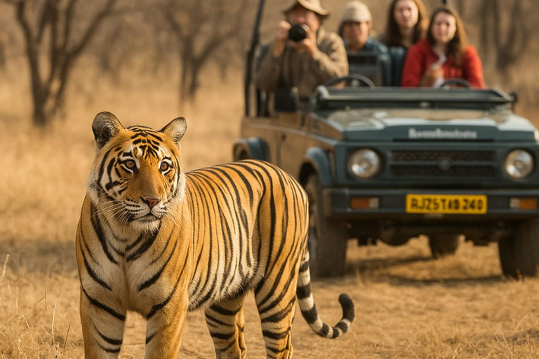 From Jaipur: Jhalana Leopard & Ranthambore Tiger Safari Tour