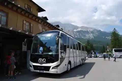 Ekspressbussforbindelse: Venezia til Cortina