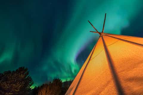 Fra Tromsø: Nordlyssafari fra Aurora Camps
