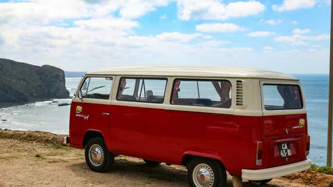 from portimão carvoeiro algarve coast tour in a vw t2 van