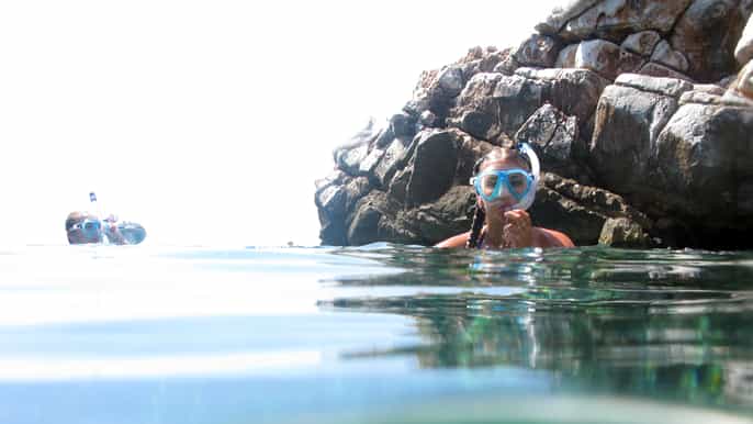nea makri snorkeling cap du marathon et baie de schinias