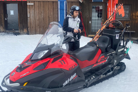 Montreal: Canadian Forest Guided Tour by Snowmobile Snowmobile for One Person
