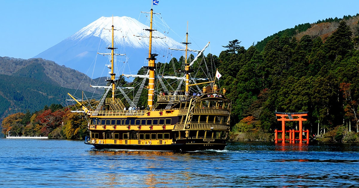 Hakone und Vulkan Fuji  Tagestour mit Boot und Seilbahn  