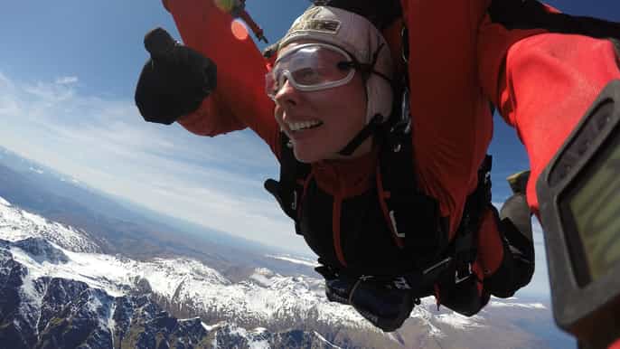 queenstown 12000foot tandem skydive above southern lakes