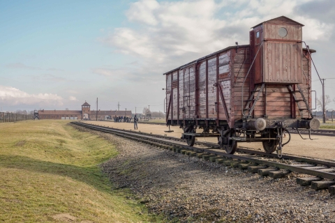 Vanuit Krakau: dagtocht met gids Auschwitz-BirkenauTour met trefpunt en lunch - Frans
