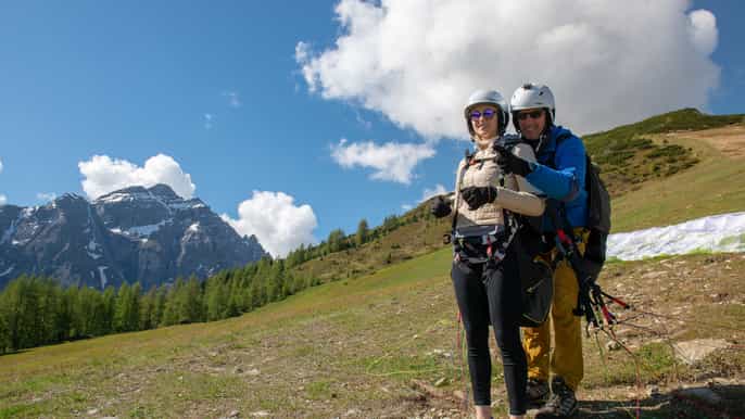 innsbruck parapendio nella valle dello stubai con trasporto