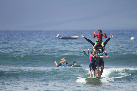 Lección de surf en grupo en Maui Lahaina