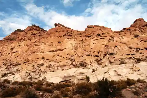 Vallée de l'arc-en-ciel depuis San Pedro de Atacama