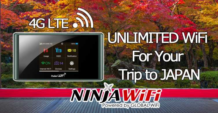 Japan Pocket WiFi Router 4G LTE Unlimited Usage | GetYourGuide