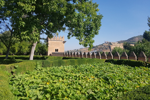 Alhambra: szybkie zwiedzanie ogrodów Generalife i AlcazabyAlhambra: ogrody Generalife i Alcazaba w trybie przyspieszonym