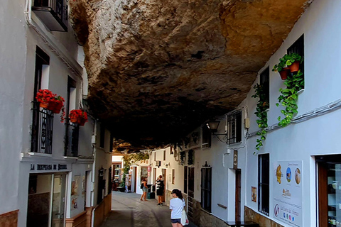 De Málaga: Tour completo por Ronda e Setenil de las BodegasTour guiado por Ronda e Setenil - Da estação de trem de Málaga