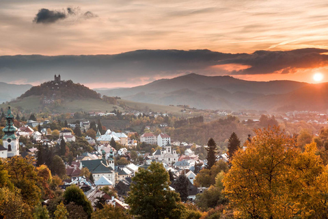 TOPP av Slovakien: Gruva i Banská Štiavnica &amp; simning i grottor