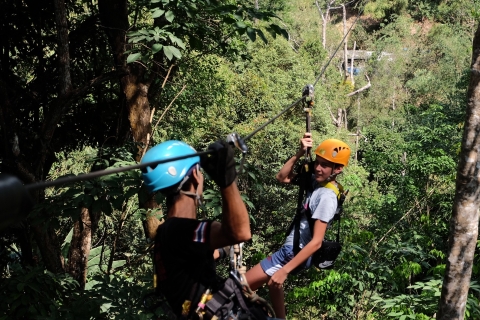 Phuket: Jungle Zip Line Activity Tour with optional ATV Zip Line Only (10 Stations)