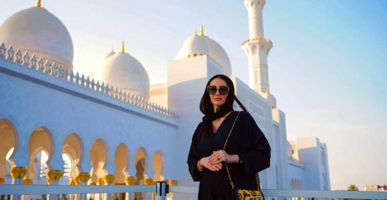 Abu Dhabista: Abu Dhabi: Suuri moskeija, Kuninkaallinen palatsi ja Etihad Tower.