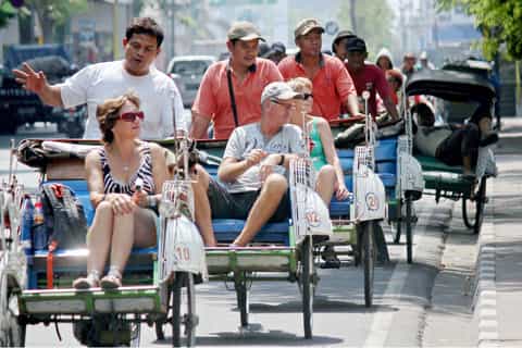 Yogyakarta: 3-Hour Guided Rickshaw Tour