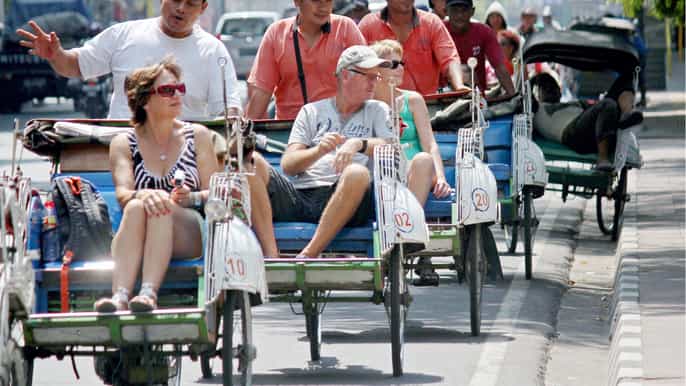 yogyakarta 3hour guided rickshaw tour