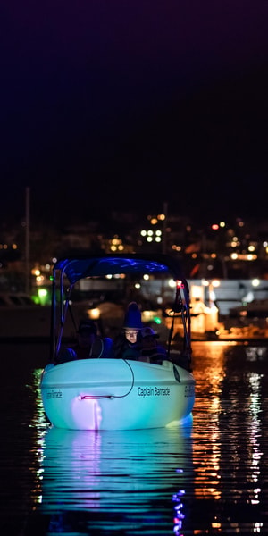 San Diego, Night Date Glow Pedal Boat with Downtown Views - Housity