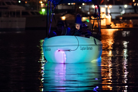 San Diego: Night date on Glow pedal Boat with Downtown views