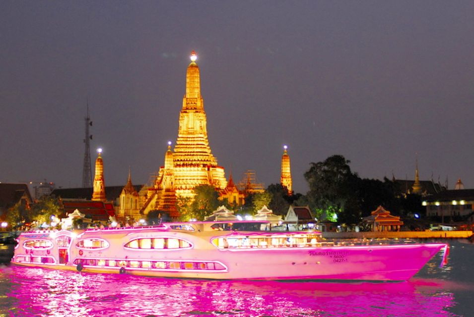 bangkok: 2-hour wonderful pearl candle light dinner cruise
