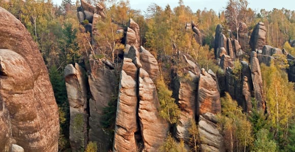 Von Breslau aus: Wanderweg in der Felsenstadt Adrspach